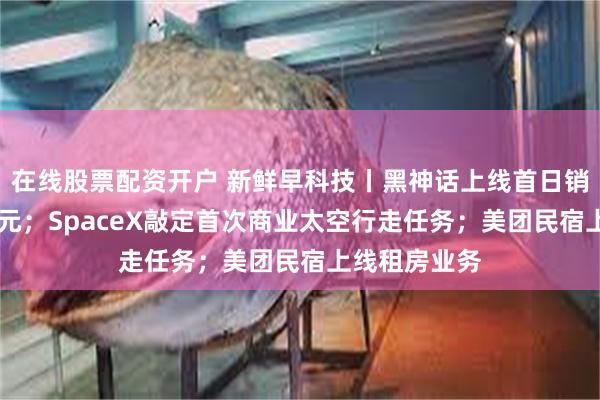 在线股票配资开户 新鲜早科技丨黑神话上线首日销售额超15亿元；SpaceX敲定首次商业太空行走任务；美团民宿上线租房业务