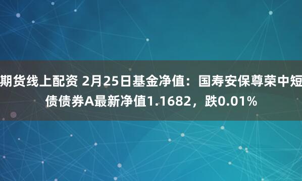 期货线上配资 2月25日基金净值：国寿安保尊荣中短债债券A最新净值1.1682，跌0.01%